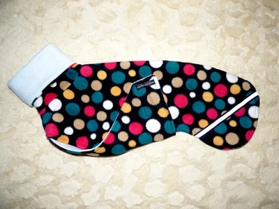 Windhundmantel/Whippet/Hunde - Doppelfleecemantel mit Brustlatz (RL 52 cm) - Bild 1 von 2