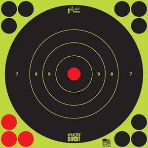 Pro-Shot Splatter Shot 8" Green Bullseye Target Self-Adhesive 6 Pack -8BGREEN6PK - Picture 1 of 1