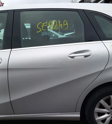 MERCEDES B-CLASS W246 2012 REAR DOOR N/S PASSENGER SIDE SILVER 761 - Image 1 of 4