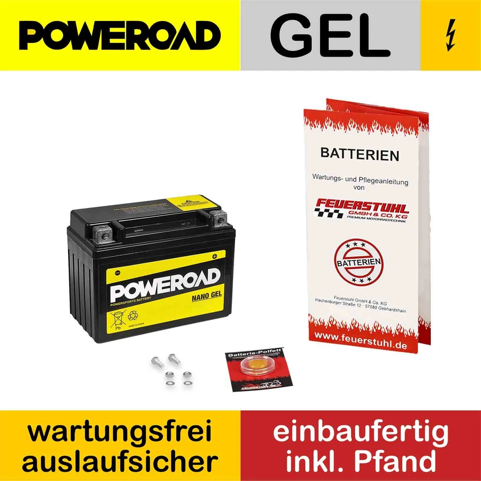Cagiva W8 125, 1993-2000, Gel Battery, Maintenance Free Ready To Go (inc 7.50 deposit) - Image 1 of 4
