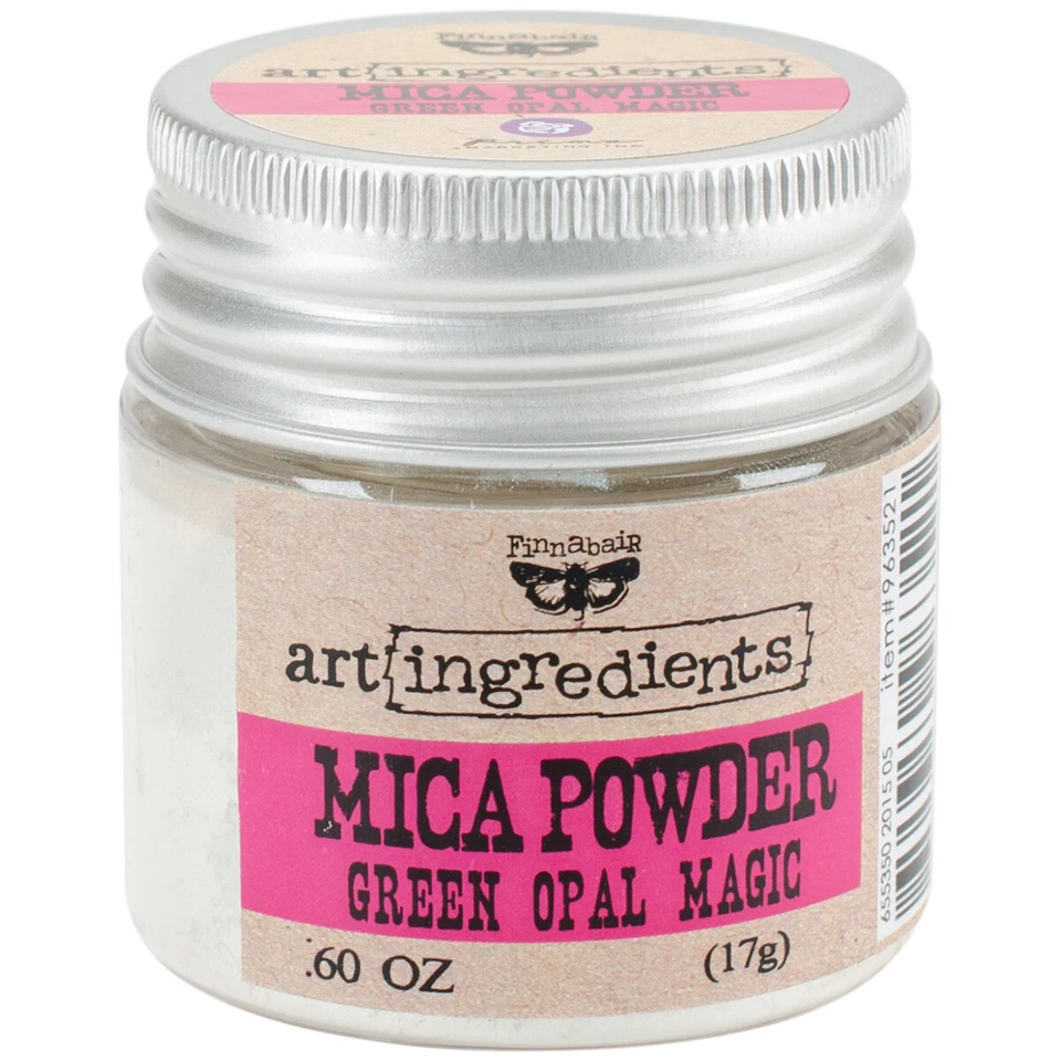 Finnabair Art Ingredients Mica Powder .6oz-Iridescent Green, Set Of 3 - Image 1 of 1
