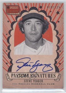 2013 Panini America's Pastime Pastime Signatures /125 Steve Yeager #SY Auto
