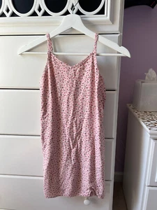 Abercrombie Kids Girls ruched slip dress size 9/10  Pink Floral - Picture 1 of 6