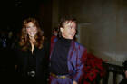 David Cassidy Poses With A Woman At The Music Against Aids Benefit- Old Photo