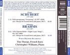 BRAHMS / SHUBERT - SCHWANENGESANG NEW CD
