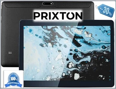 PRIXTON–Tablet10.1" Wi-Fi,Bluetooth QuadCore-8GB 5000 mAH NERO UltraF - Immagine 1 di 4