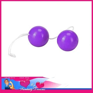 Neon | Coloured Orgasm Purple Balls 1" Hard Feel Wobbling Vaginal Use Kegel Ball - Picture 1 of 6