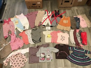 Kleiderpaket Kleidung Mädchen 62 Kindersachen Baby Klamotten 28 Teile - Bild 1 von 5