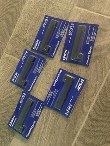 Epson ERC-22B Farbbandkassette M-183 Drucker Nadeldrucker Schwarz Original - 5er Pack - Bild 1 von 2