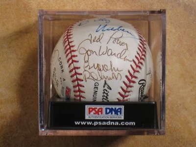 JENKINS ROBINSON BROWNING O'TOOLE LYNCH (17) SIGNED AUTOGRAPHED BALL CLEAN PSA - Image 1 of 4