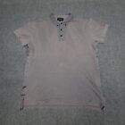 Emporio Armani Shirt Mens XLARGE grey golf polo T Shirt collared cotton Size XL