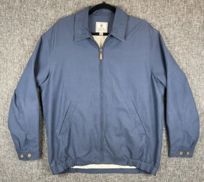 Peter Millar Jacket Mens Small Blue Full Zip Golf Pocket Snap Closures - Image 1 of 4