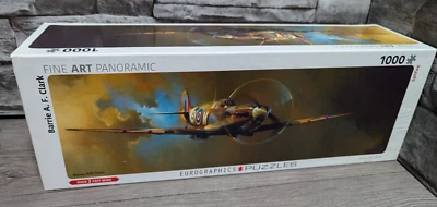 EuroGraphics Spitfire Barrie A.F. Clark 1000 Pc Panoramic Fighter Plane Puzzle - Image 1 of 4