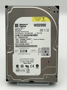 200GB IDE Hard Drive ~ Vintage Western Digital Caviar WD2000BB 3.5" - Picture 1 of 2
