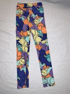 Lularoe Nightmare Before Christmas Leggings Kids L/XL Stretch Halloween Oogie - Picture 1 of 5