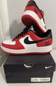2014 Chi town Air Force 1 Sz 9.5 NikeiD Chicago Lost Found RARE Tiffany Nike Af1 - Picture 1 of 12