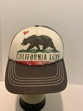 Billabong California Love Trucker Hat Cap Bear Mesh Adjustable Snap Back