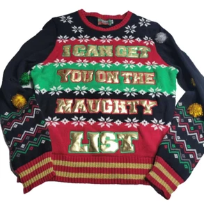 Spencers Workshop Ugly Christmas Sweater Light Up Women's Large - Picture 1 of 7