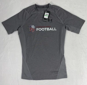 Under Armour Heat Gear Armour Short Sleeve Men’s L Compression Grey Fordam Prep - Picture 1 of 8