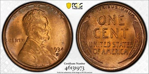 1934-D 1c Lincoln Wheat Penny Gold Shield PCGS MS65RB (DJ) - Picture 1 of 4