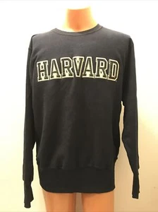 Vintage Champion Reverse Weave Harvard SEWN Navy Blue Sweatshirt Large - Picture 1 of 7
