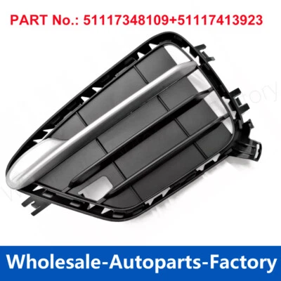 51117348109 Parachoques delantero izquierdo parrilla lateral y moldura de moldura para BMW X4 F26 13-2018 Foto 1 de 4