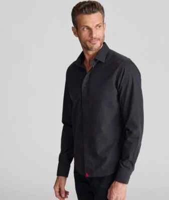 UNTUCKit Wrinkle Free Black Stone Shirt Size M Reg Fit Cotton RRP £80 - Image 1 of 3