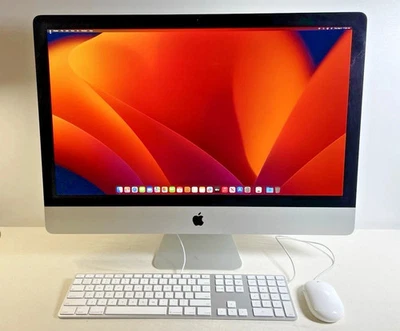 Apple iMac 27" 5K Retina 2017 i7-7700K@4.2GHz 16GB RAM 1TB Fusion Drive Ventura - Image 1 of 4
