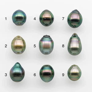 10-11mm Tahitian Pearl, Loose Undrilled with High Luster and for Jewelry Making - Picture 1 of 39