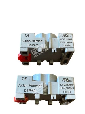 Eaton Cuttler Hammer D3PA2 8-Pin Octal Relay Socket Lots of 2 - Image 1 of 4