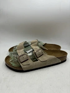 New w/o Box Birkenstock Arizona Taupe Brown Leather Regular Men’s EU 46 US 13 - Picture 1 of 9