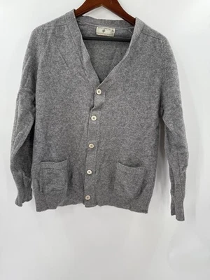 Vintage James Pringle Holm Woolen Mills Inverness Gray wPockets SIZE 40 Cardigan - Image 1 of 4