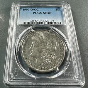 1900-O/CC $1 Morgan Silver Dollar, PCGS XF40 (86702) - Picture 1 of 2