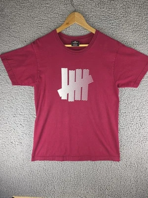 Undefeated Shirt Mens Medium Burgundy 5 Strike Logo Graphic Streetwear T-Shirt - Image 1 of 4