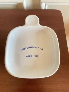 Corning Ware Grab It Plate Unique West Virginia PTA 1986 P-185-B RARE - Picture 1 of 4