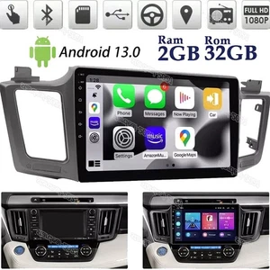 2+32GB For Toyota RAV4 2013-2017 2018 Android 13 Car Stereo Radio BT GPS Carplay - Picture 1 of 20