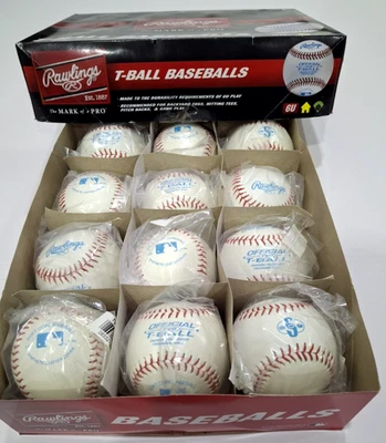 Rawlings Team Pack 6U pelotas de béisbol en T - 1 docena Foto 1 de 3