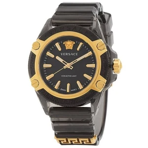 Reloj de cuarzo Versace Icon de cuarzo con esfera negra para hombre VE6E00123 - Imagen 1 de 1