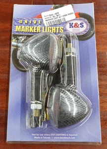 Luces marcadoras universales de fibra de carbono K & S arco iris 1,5" vástago flexible - Imagen 1 de 3