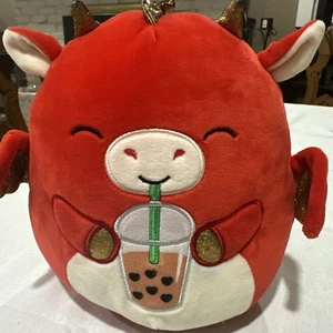 KELLYTOY Squishmallows BAIDEN con Boba 8" pulgadas 2021 FOODIE SQUAD FELPA SUAVE - Imagen 1 de 4