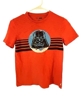 Gap Kids Star Wars Darth Vader Sequin Detailed Kid’s Unisex T-Shirt Size Medium - Picture 1 of 6