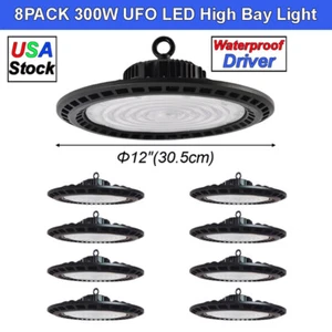 UFO Led High Bay Light 300W Commercial Factory Warehouse Garage Shop Light 6500k - Picture 1 of 14
