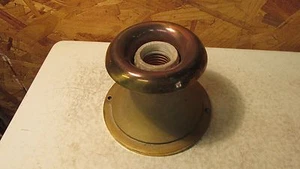 Antique Single Brass Light Fixture - Picture 1 of 2