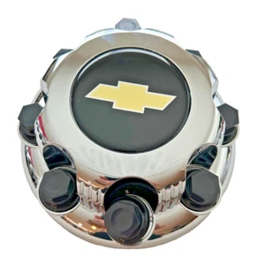 1pcs Black on Chrome Wheel Center Cap for Chevy Truck Van 8 LUG - Picture 1 of 4