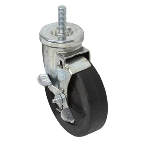 5 X 1-1/4 Jarvis Threaded Stem Swivel Caster w/Brake 1-5419 - Picture 1 of 2