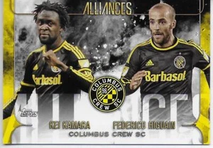 2015 Topps Apex MLS ALLIANCES KEI KAMARA FEDERICO HIGUAIN - Picture 1 of 1