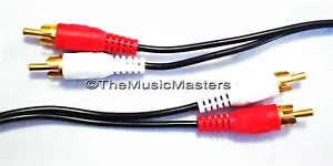 12' ft Dual RCA - RCA (M-M) Audio Component Stereo Sound Patch Cable Wire VWLTW - Picture 1 of 4