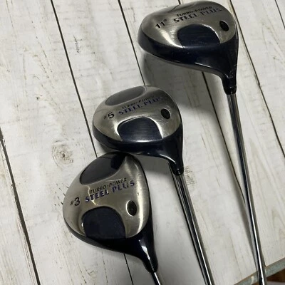 Turbo Power Steel Plus 3 Woods Set #3, #5 & 11 Right Hand - Image 1 of 4