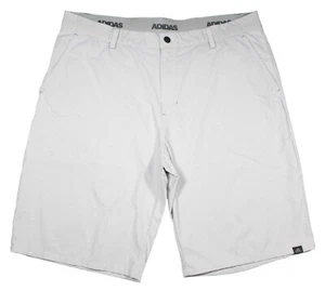 Adidas Ultimate Gray Checkered Performance Stretch Golf Shorts Mens 38 - Picture 1 of 6