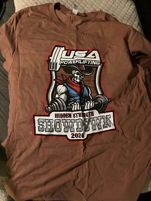 USAPL Meet Shirt Large Showdown USA Powerlifting West California LA - Image 1 of 2